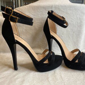 Black Strappy Heels